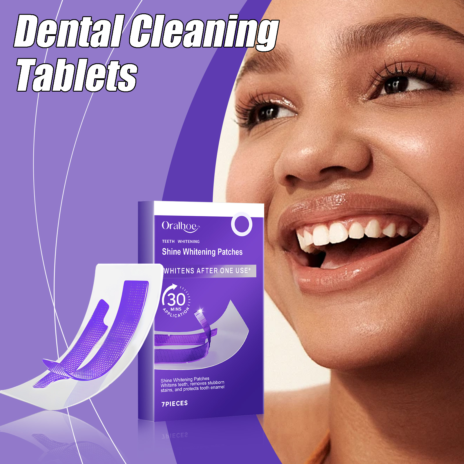 Teeth Whitening Yellow Teeth - Dental Cleaning Tablets Gentle Cleansing Effectively