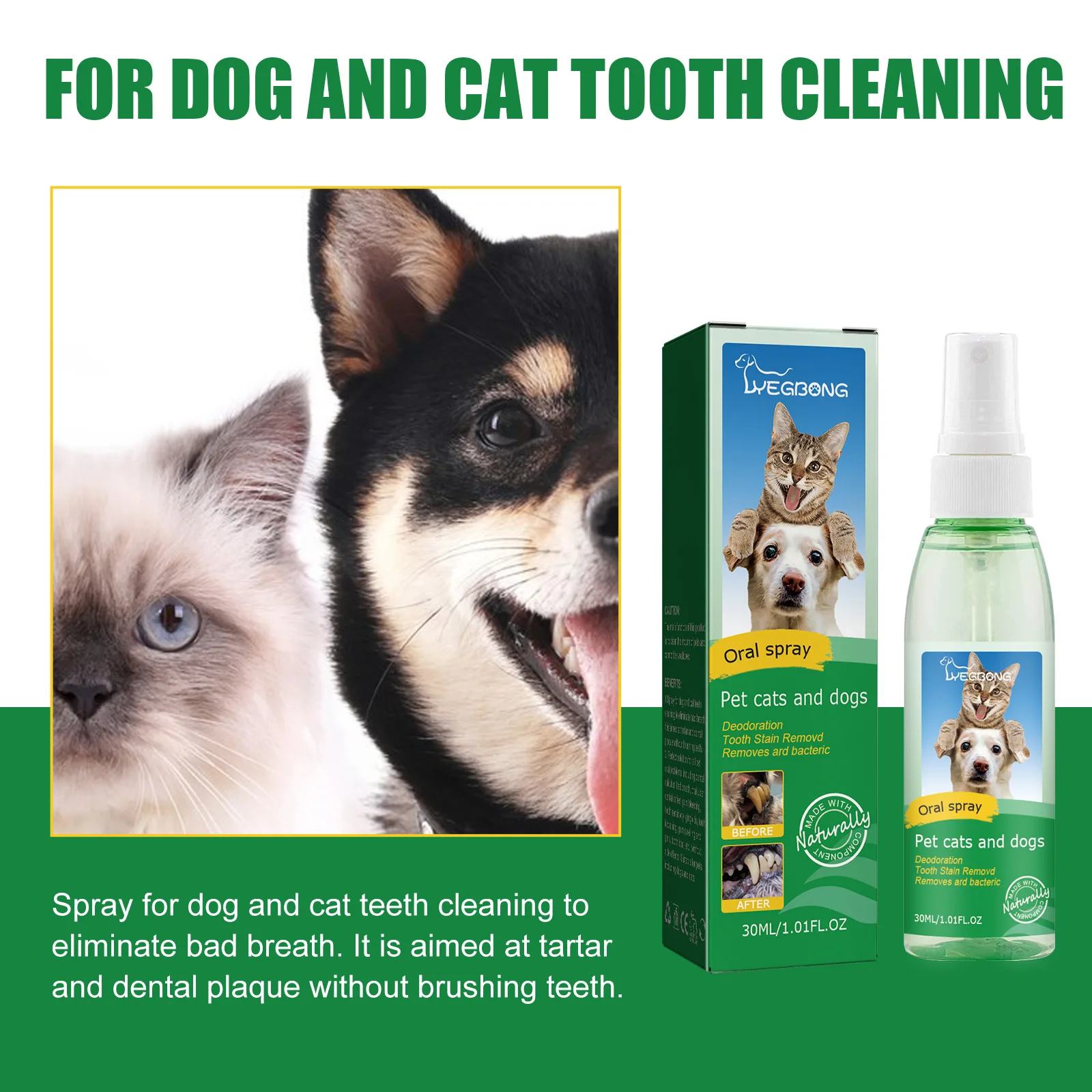 Colgate Whitening Teeth - 100ml Pet Tooth Cleaning Spray Dog
