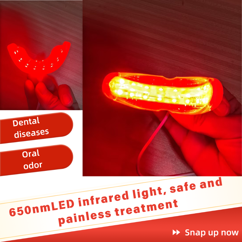Teeth Whitening Effects - 650nm infrared LED light treatment equipment,