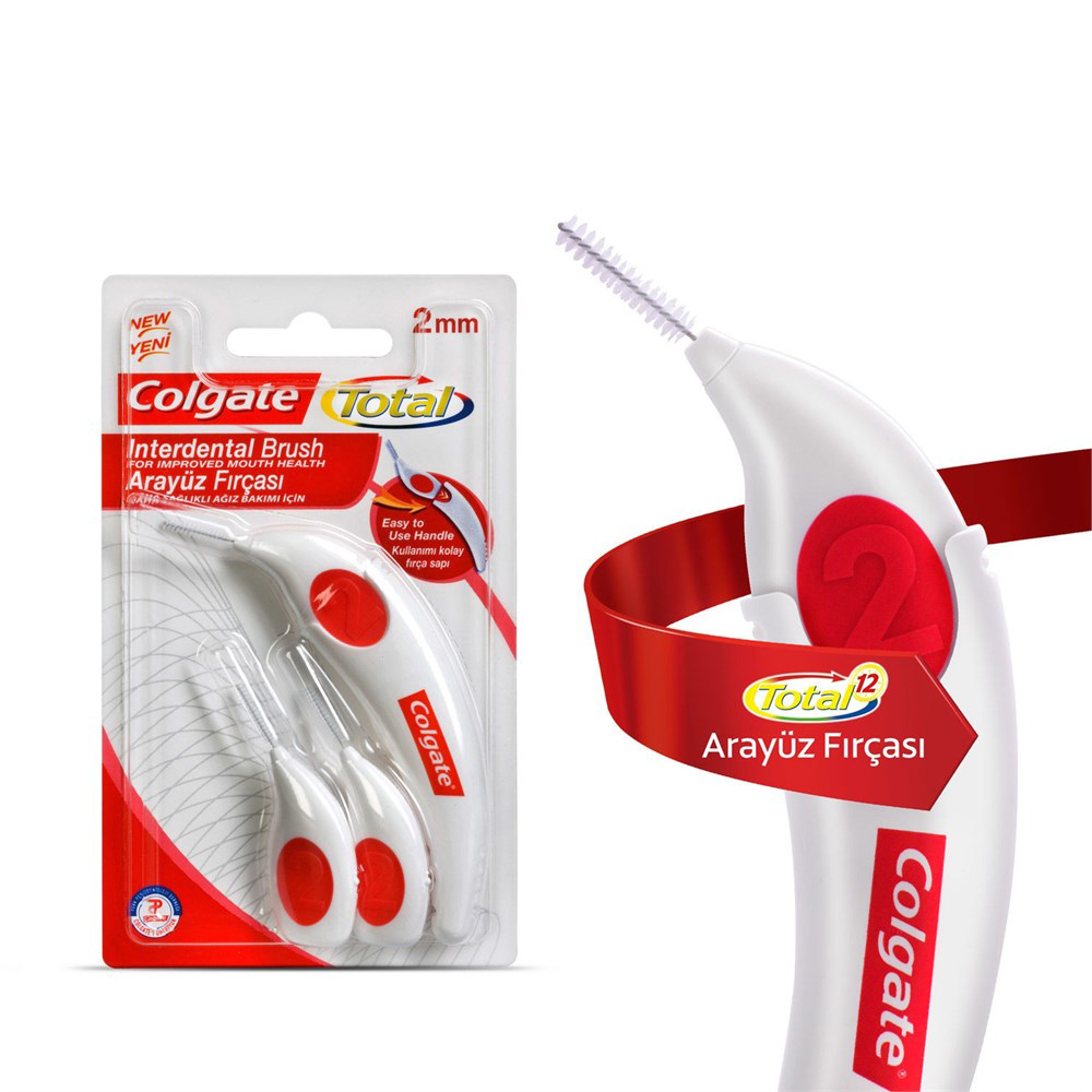 Colgate Whitening Teeth - Colgate Interdental Brush 2mm Bristle Dental