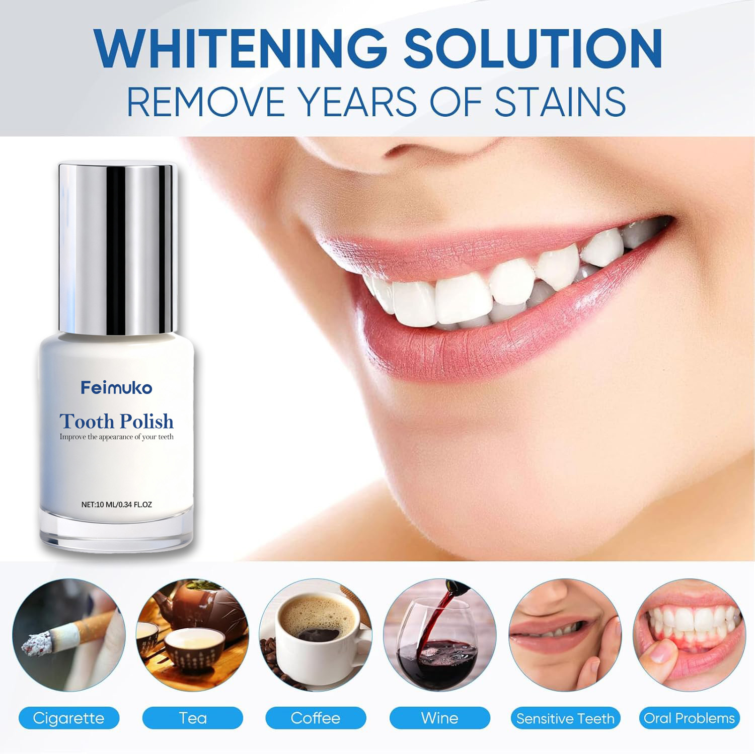 10ml Teeth Whitening Paint - R - Teeth Whitening Yellow Teeth recensione e prezzo