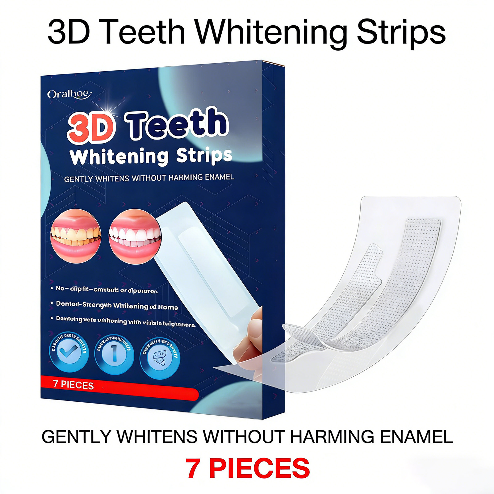 7PCS Teeth Whitening Strips Lu - Teeth Whitening Effects recensione e prezzo