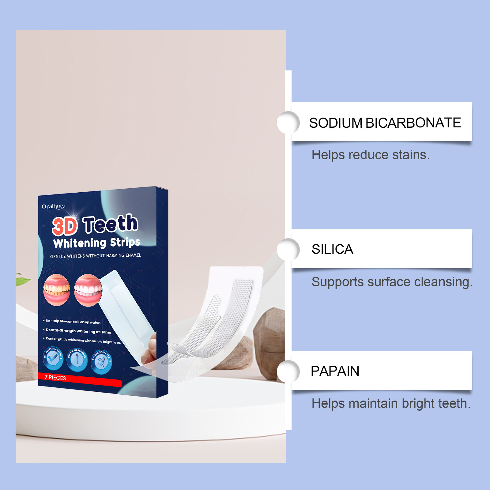 7PCS Teeth Whitening Strips Lu - Teeth Whitening Effects recensione e prezzo