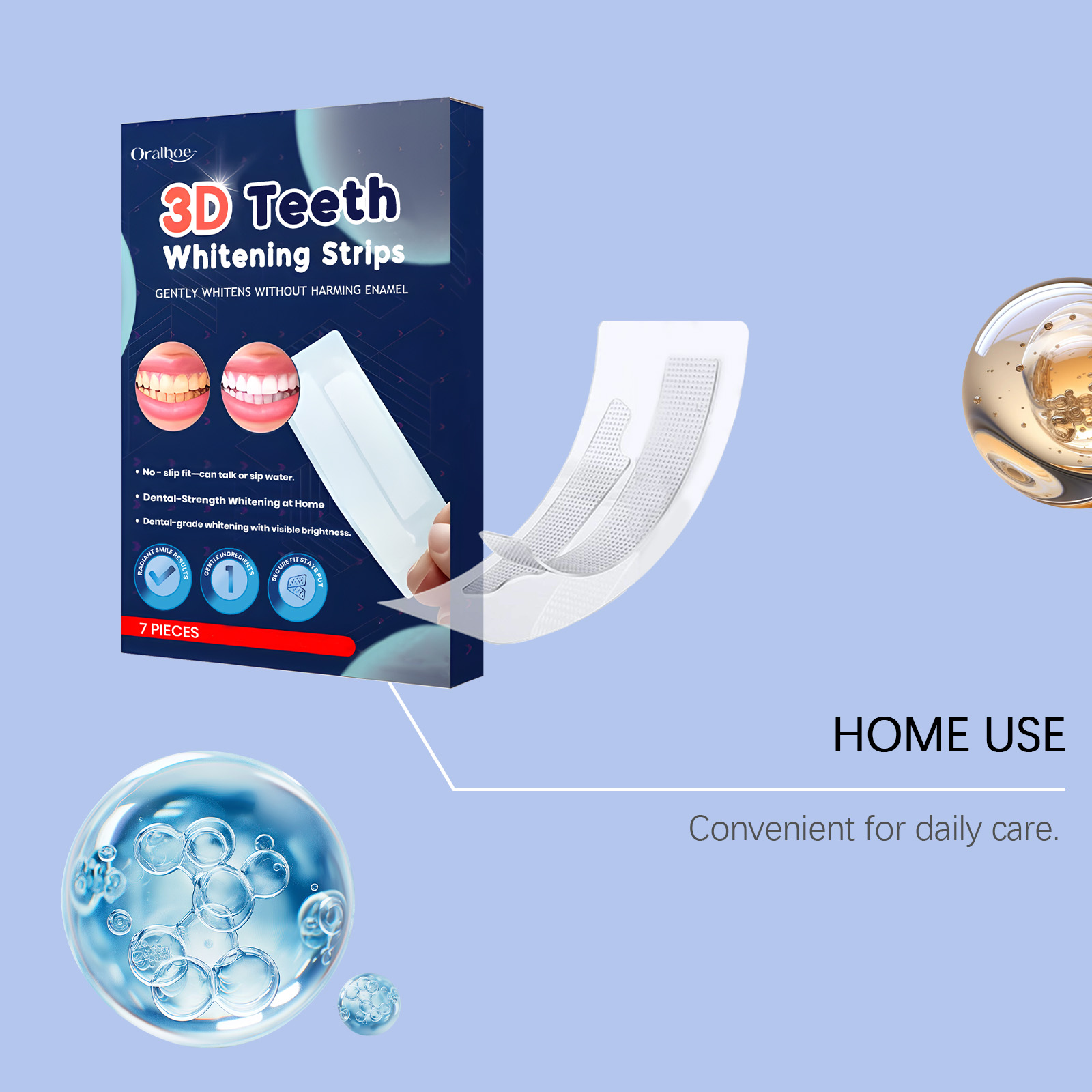 7PCS Teeth Whitening Strips Lu - Teeth Whitening Effects recensione e prezzo