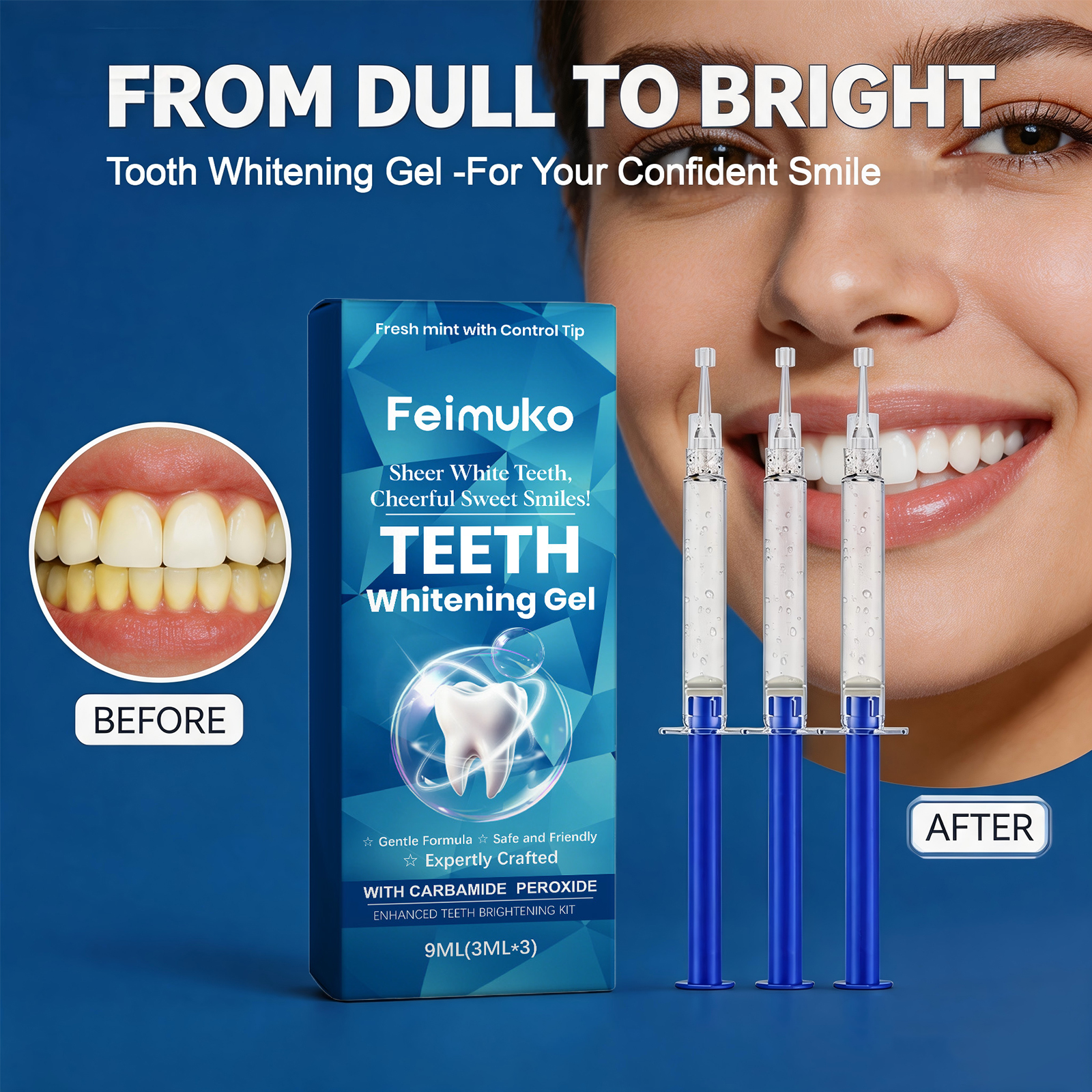 Teeth Whitening Gel Gentle Cle - Teeth Whitening Yellow Teeth recensione e prezzo
