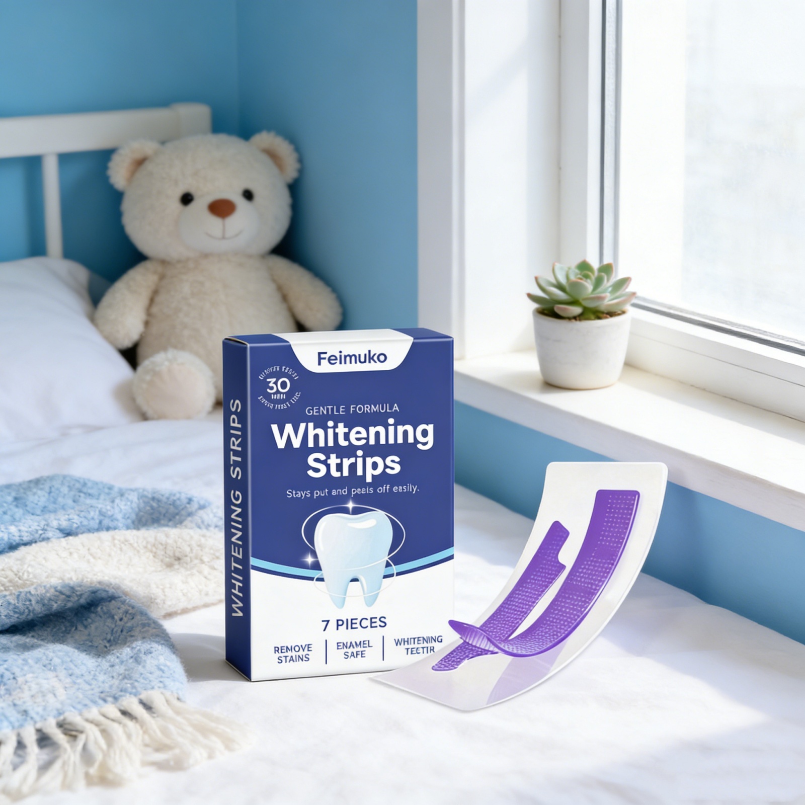 Purple Teeth Whitening Strips  - Teeth Whitening Yellow Teeth recensione e prezzo