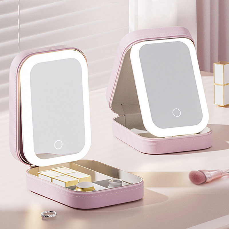 LED Makeup Bag With Mirror For - Led Mouth Tray recensione e prezzo