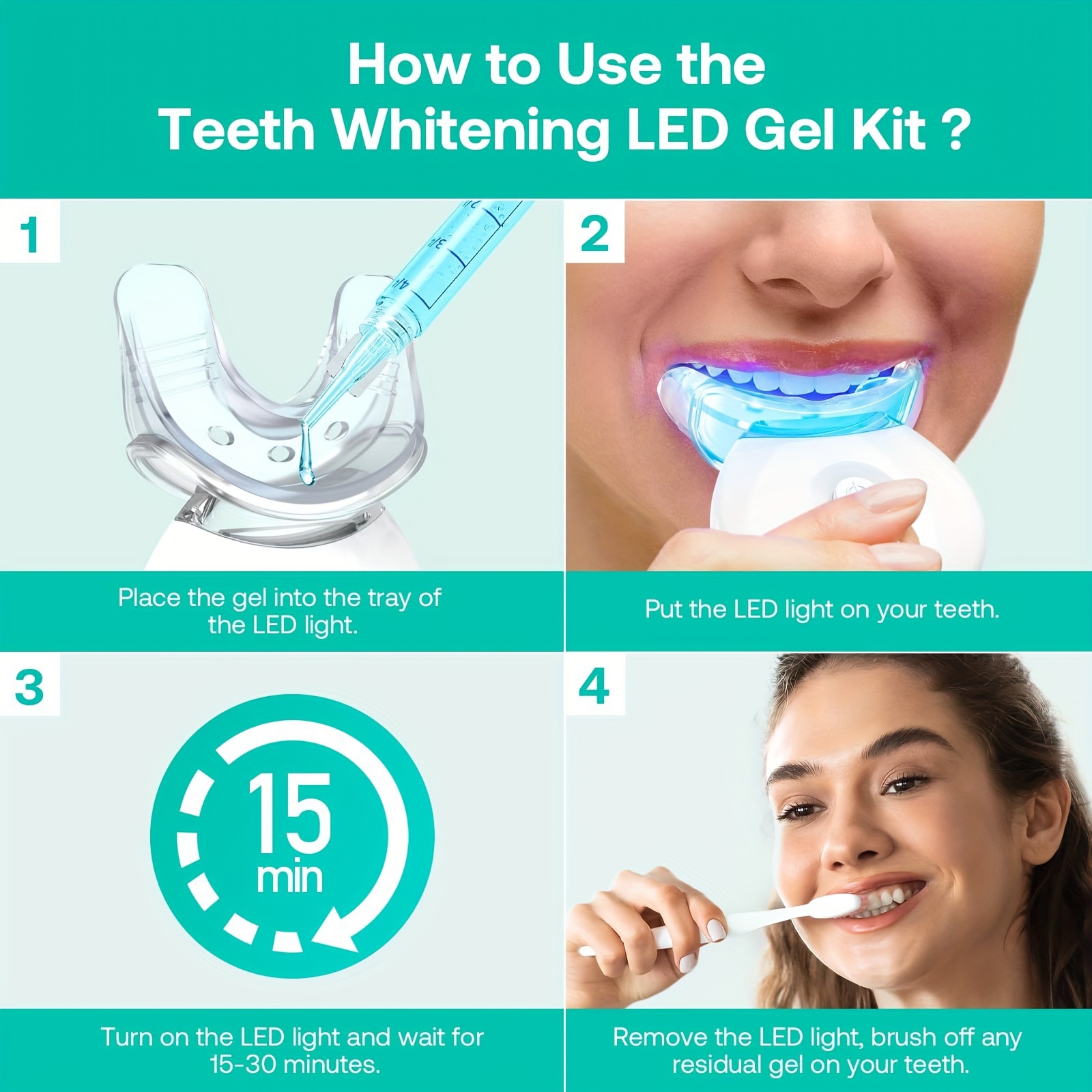 LED Teeth Whitening Light with - Led Mouth Tray recensione e prezzo