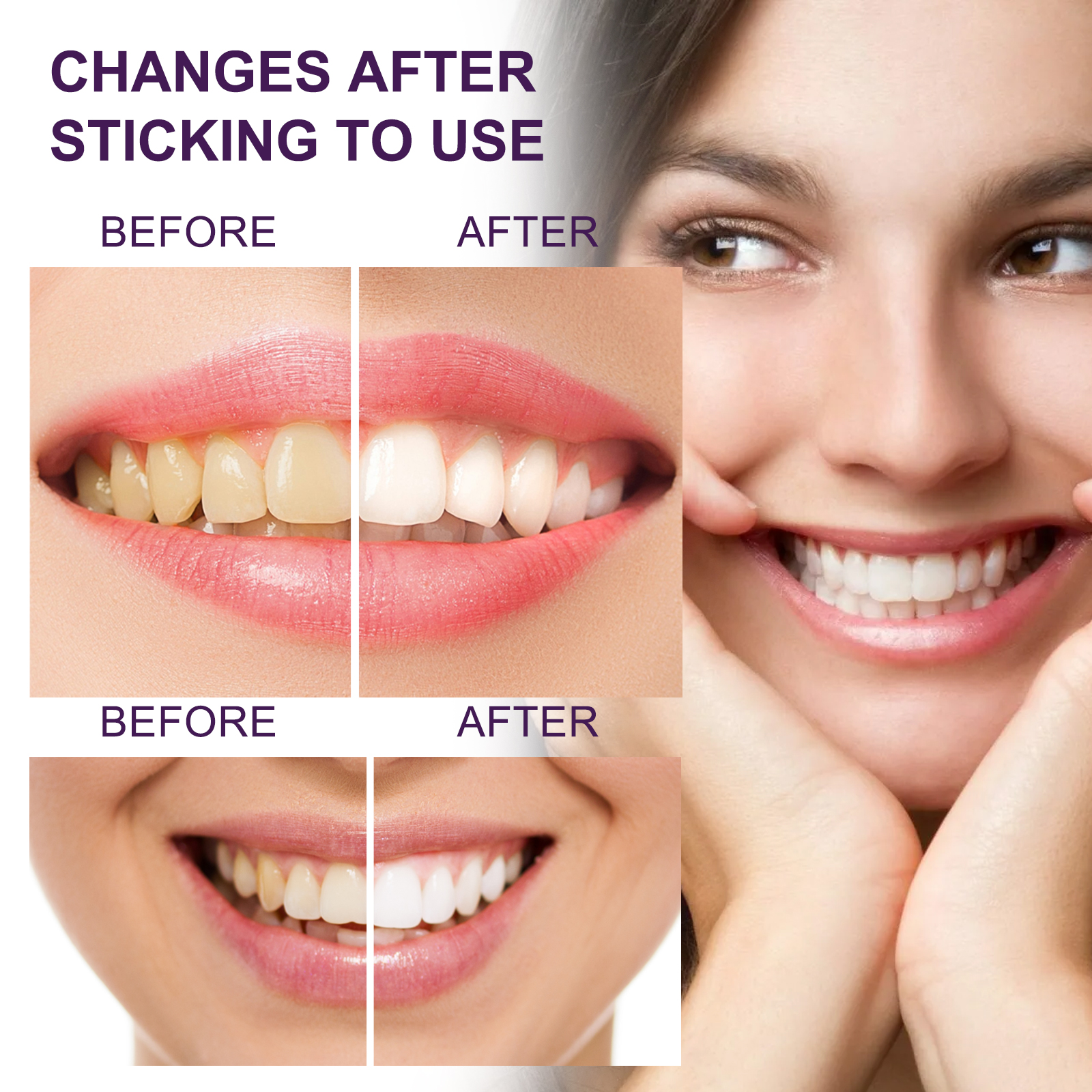 V34 Purple ToothpasteTeeth Whi - Teeth Whitening Yellow Teeth recensione e prezzo