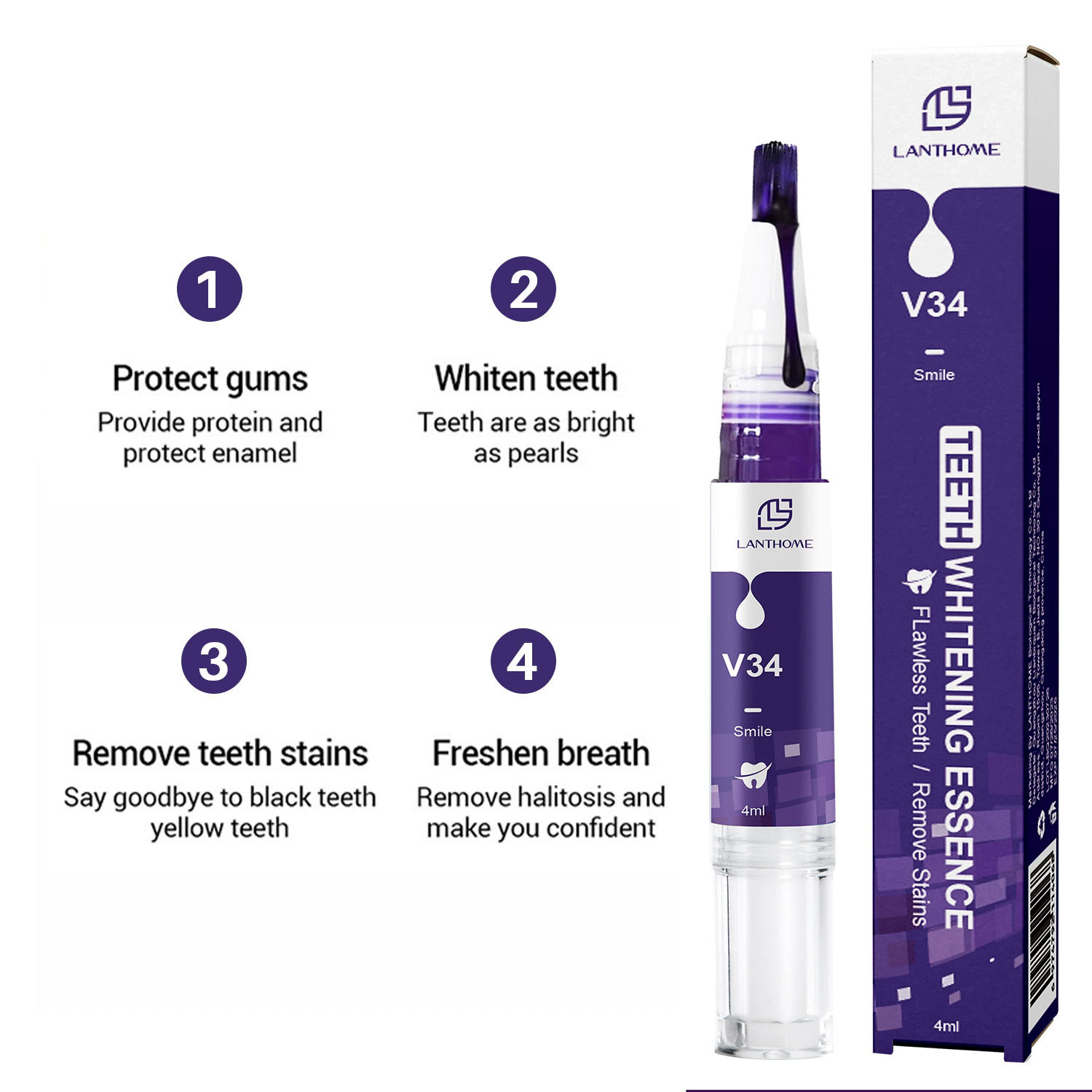 V34 Toothbrush Tooth Removing  - Teeth Whitening Yellow Teeth recensione e prezzo