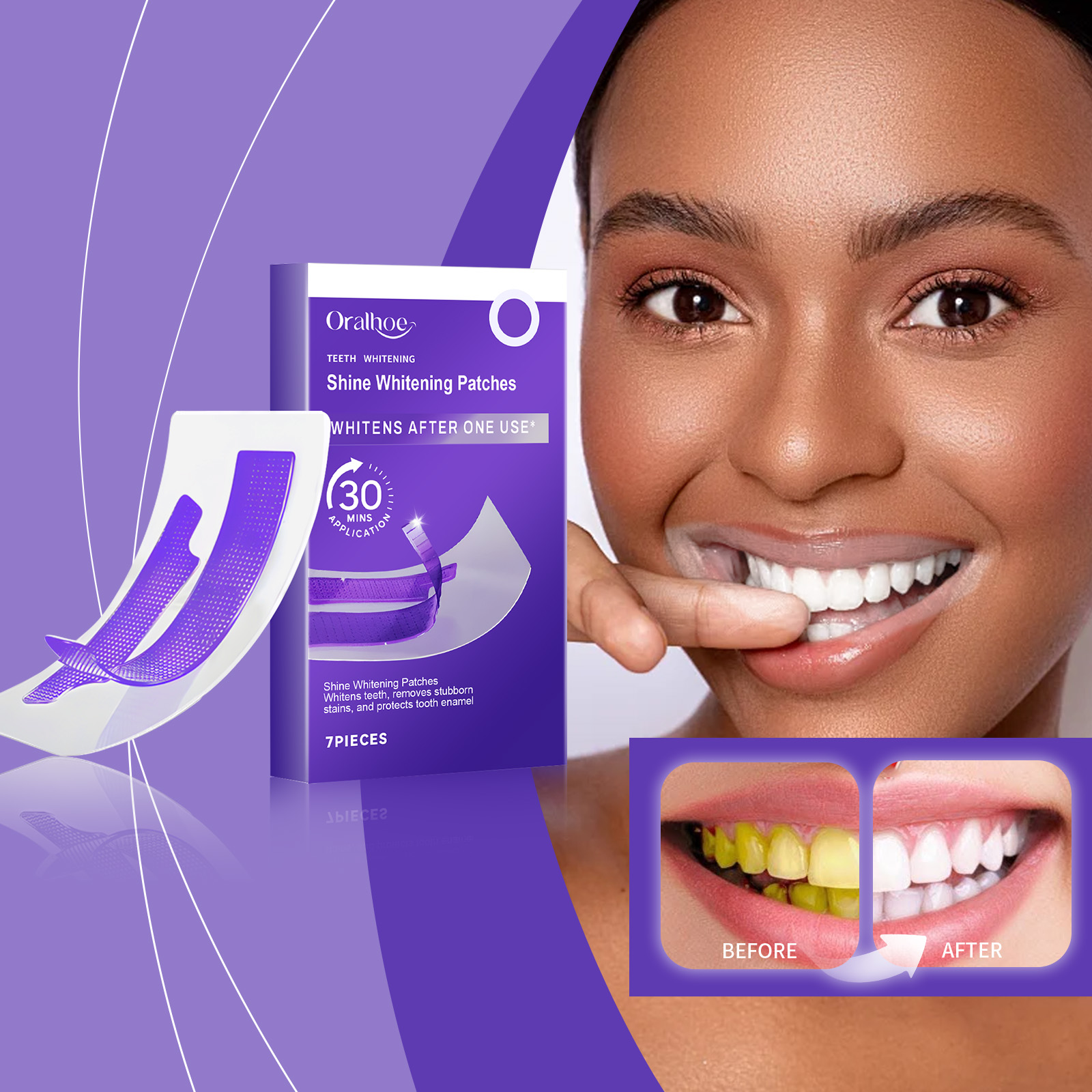 Purple Teeth Whitening Strips  - Teeth Whitening/Bleaching recensione e prezzo