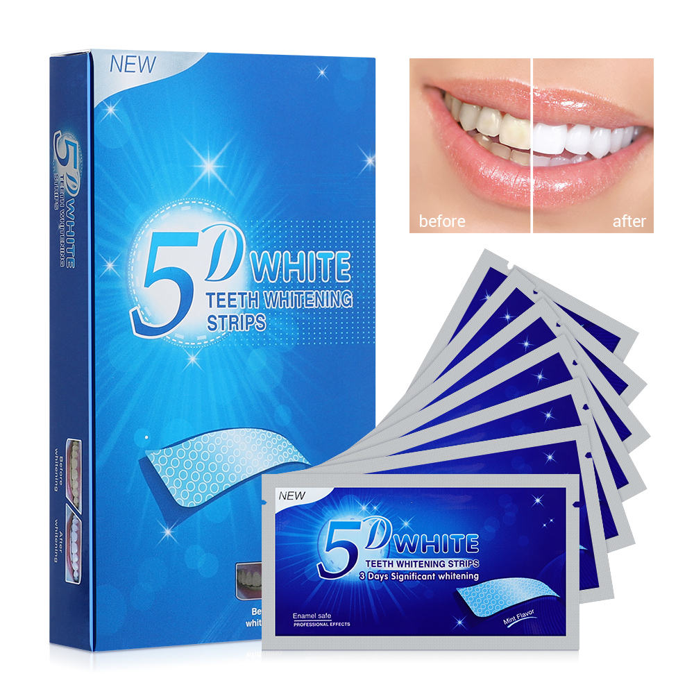 5D Teeth Whitening Strips Remo - Teeth Whitening Yellow Teeth recensione e prezzo