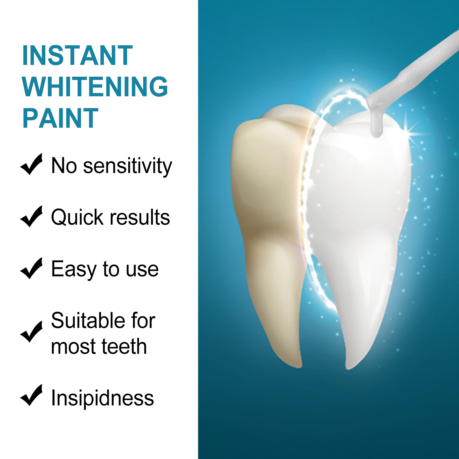 Instant Teeth Whitening Paint  - Teeth Whitening Yellow Teeth recensione e prezzo