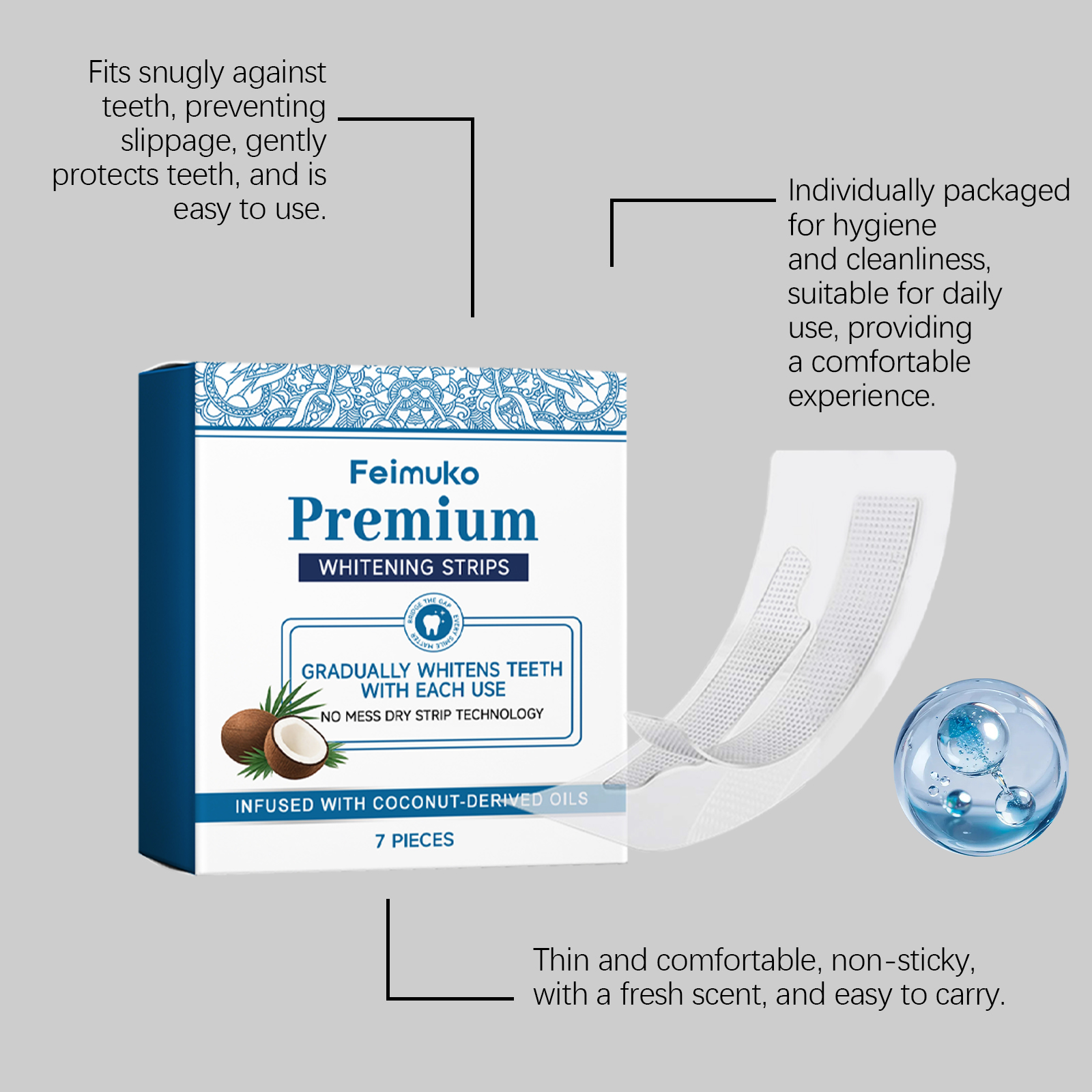 Teeth Stains Removal Strips De - Teeth Whitening Yellow Teeth recensione e prezzo