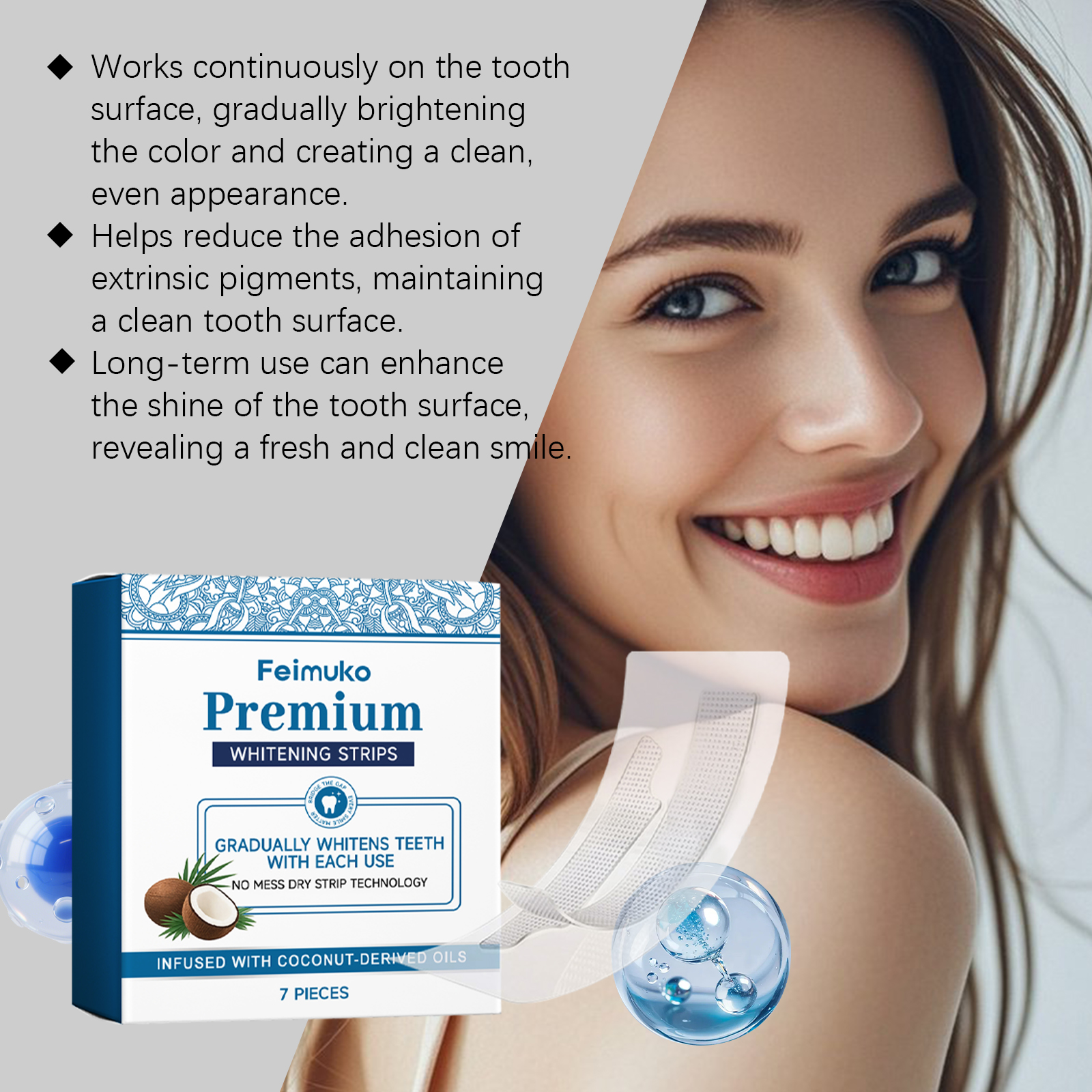 Teeth Stains Removal Strips De - Teeth Whitening Yellow Teeth recensione e prezzo