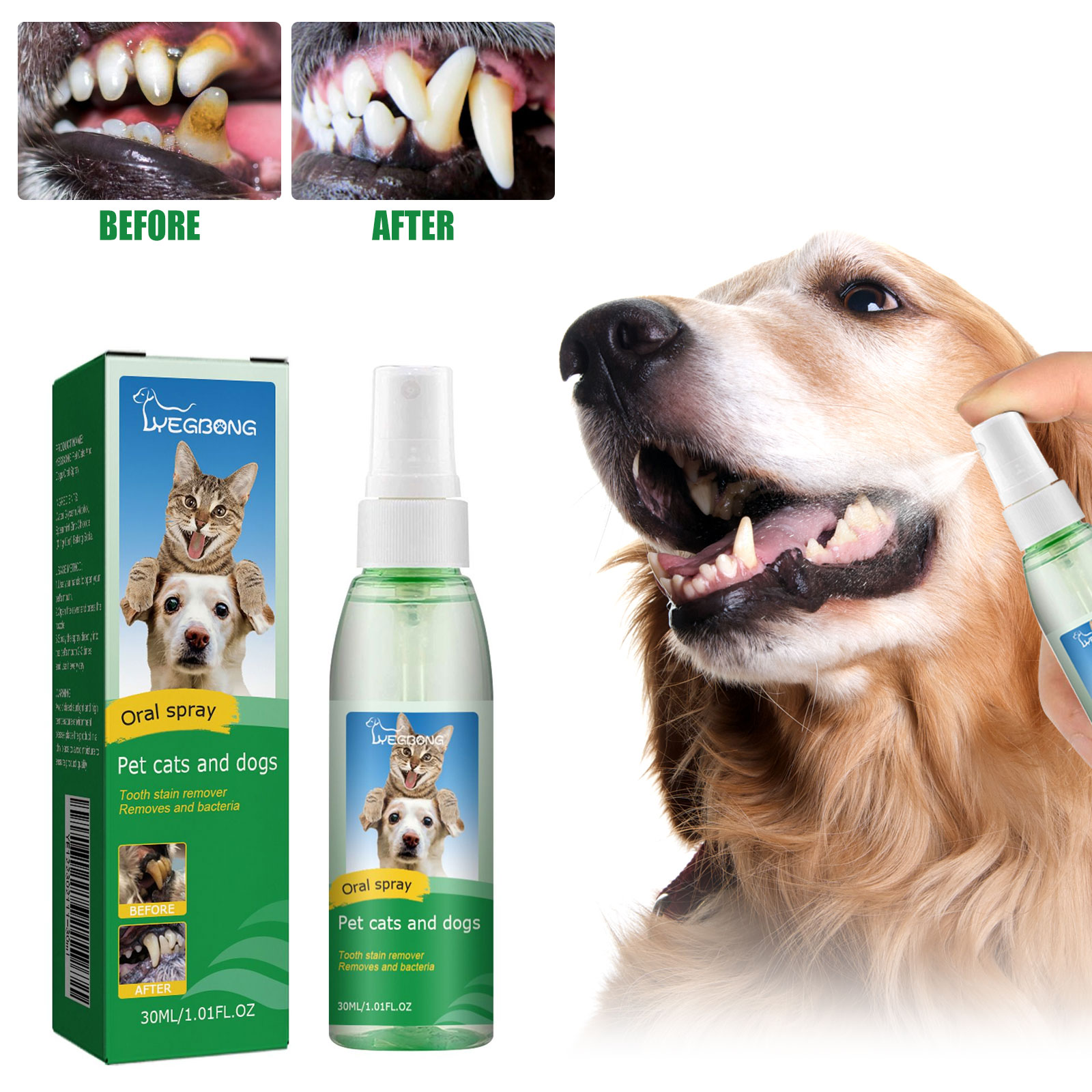 100ml Pet Tooth Cleaning Spray - Colgate Whitening Teeth recensione e prezzo