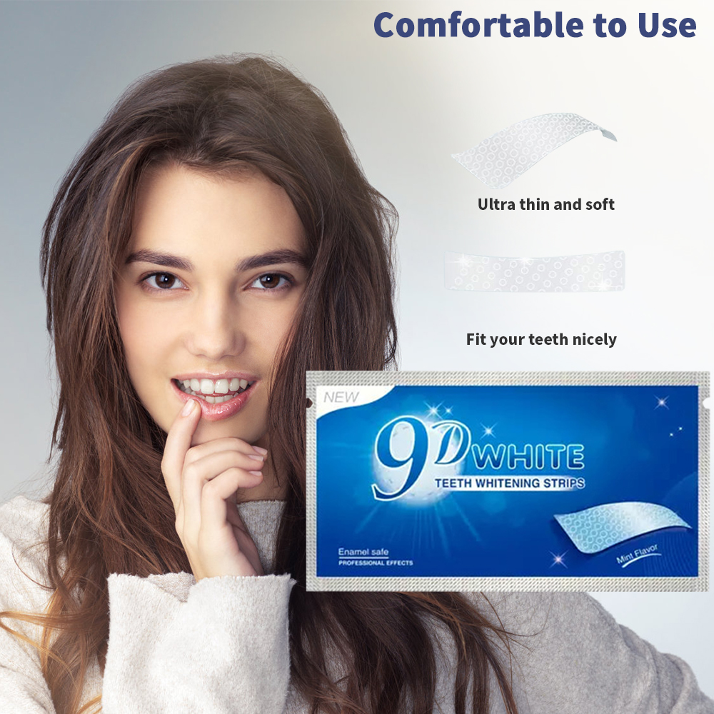 9D White Teeth Whitening Strip - Teeth Whitening Yellow Teeth recensione e prezzo