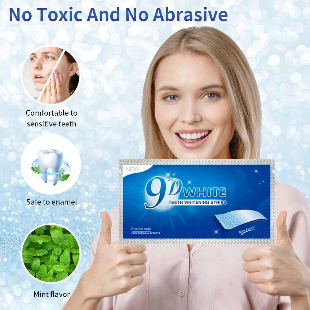9D White Teeth Whitening Strip - Teeth Whitening Yellow Teeth recensione e prezzo