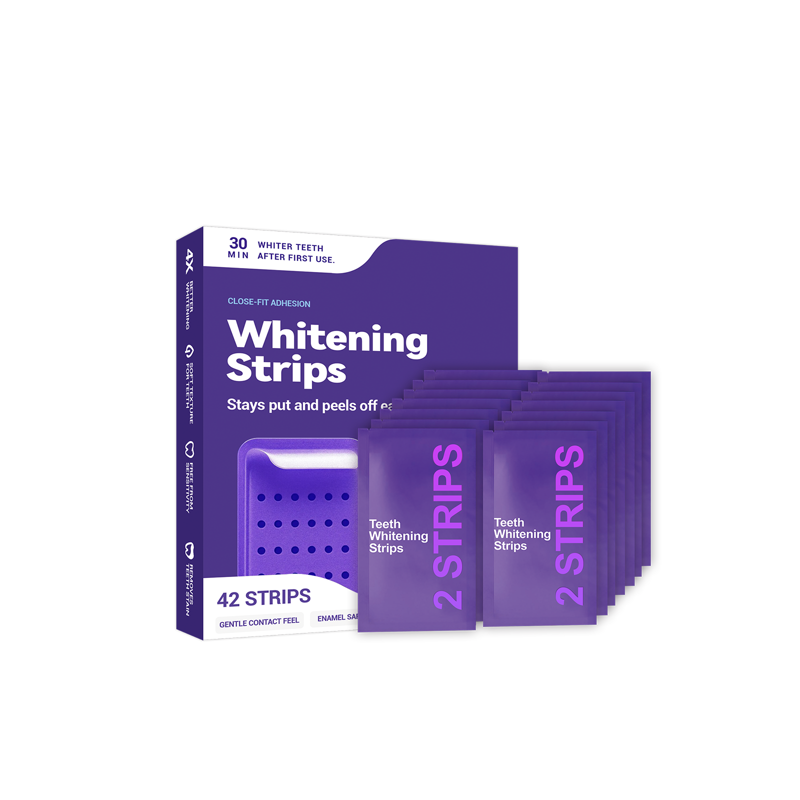 Purple Teeth Whitening Strips  - Teeth Whitening Strips recensione e prezzo