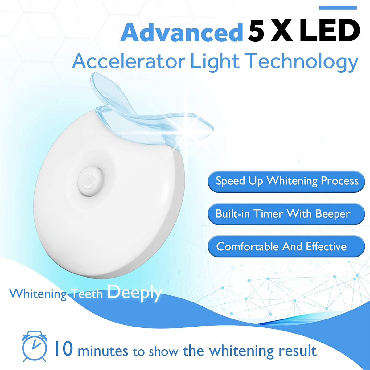 Teeth Whitening Kit - 5X LED L - Led Mouth Tray recensione e prezzo