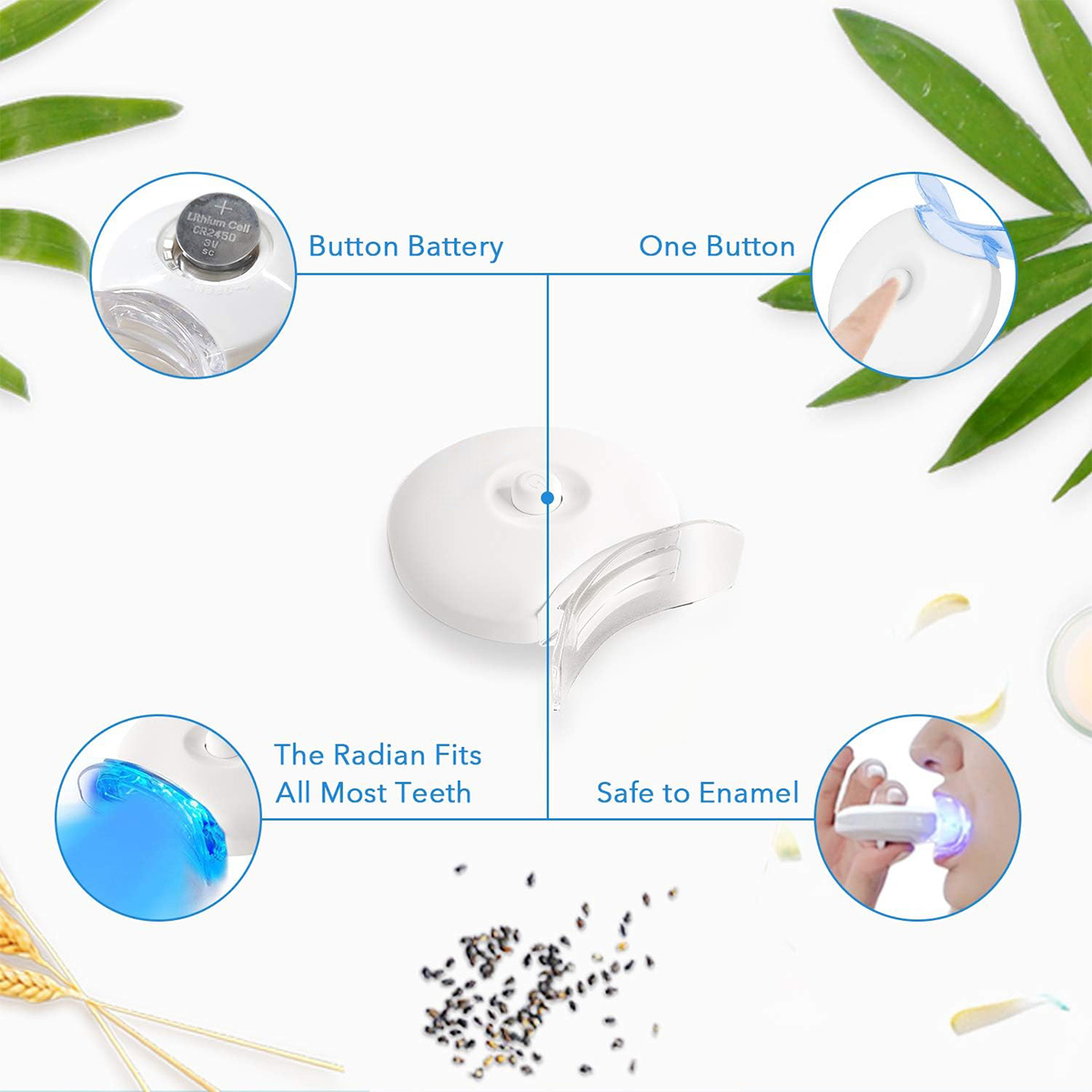 Teeth Whitening Kit - 5X LED L - Led Mouth Tray recensione e prezzo