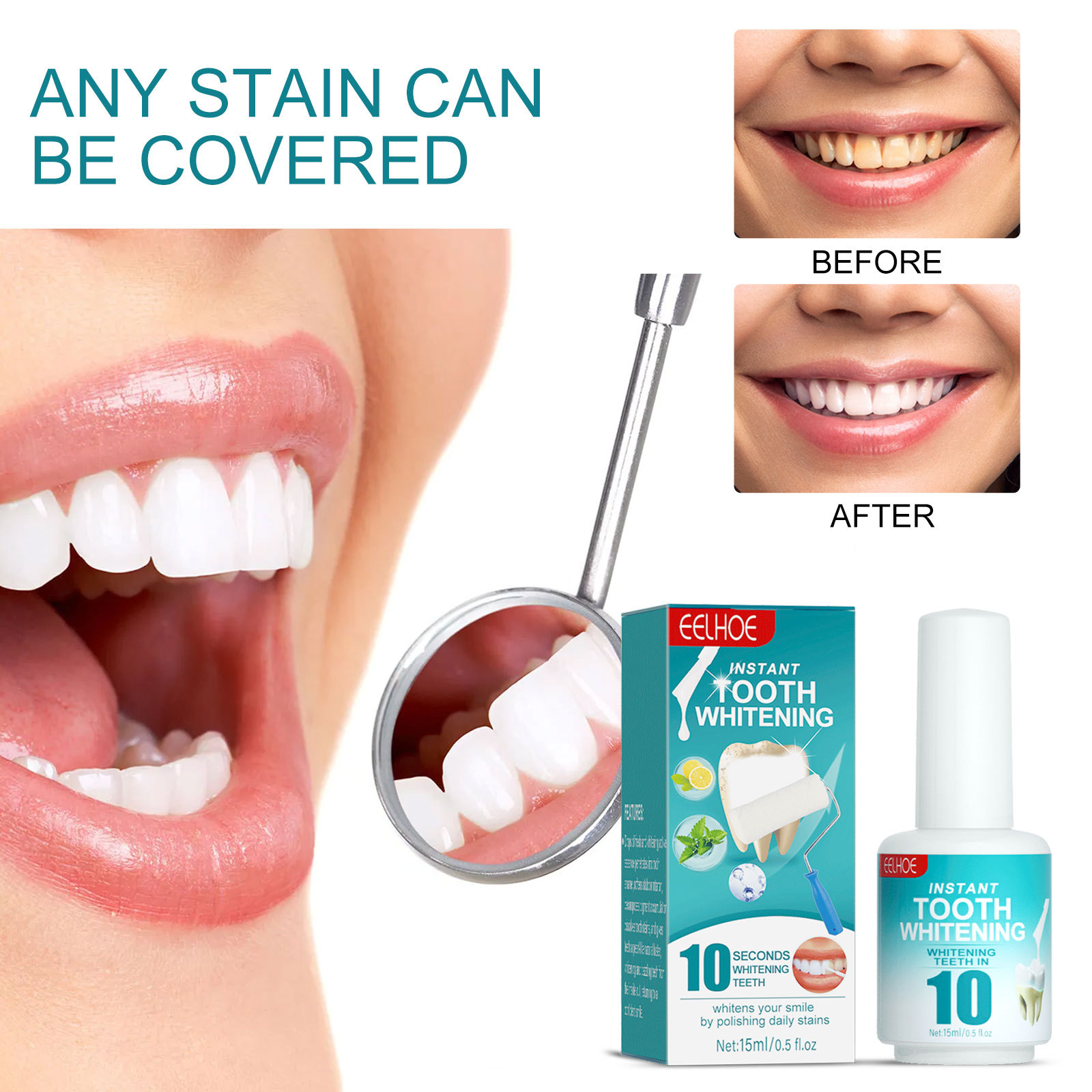Tooth Whitening Paint Effectiv - Teeth Whitening Yellow Teeth recensione e prezzo