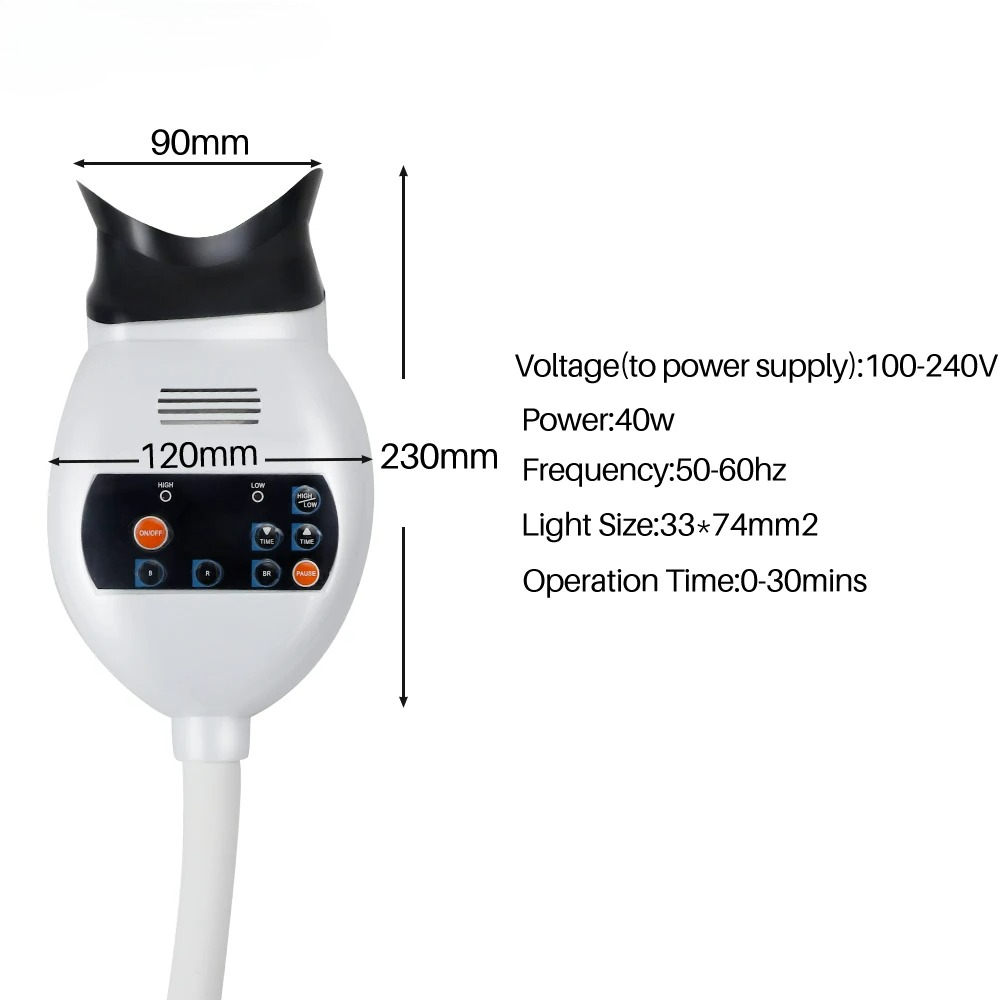 Adjustable 3 Colors LED Teeth  - Teeth Whitening/Bleaching recensione e prezzo