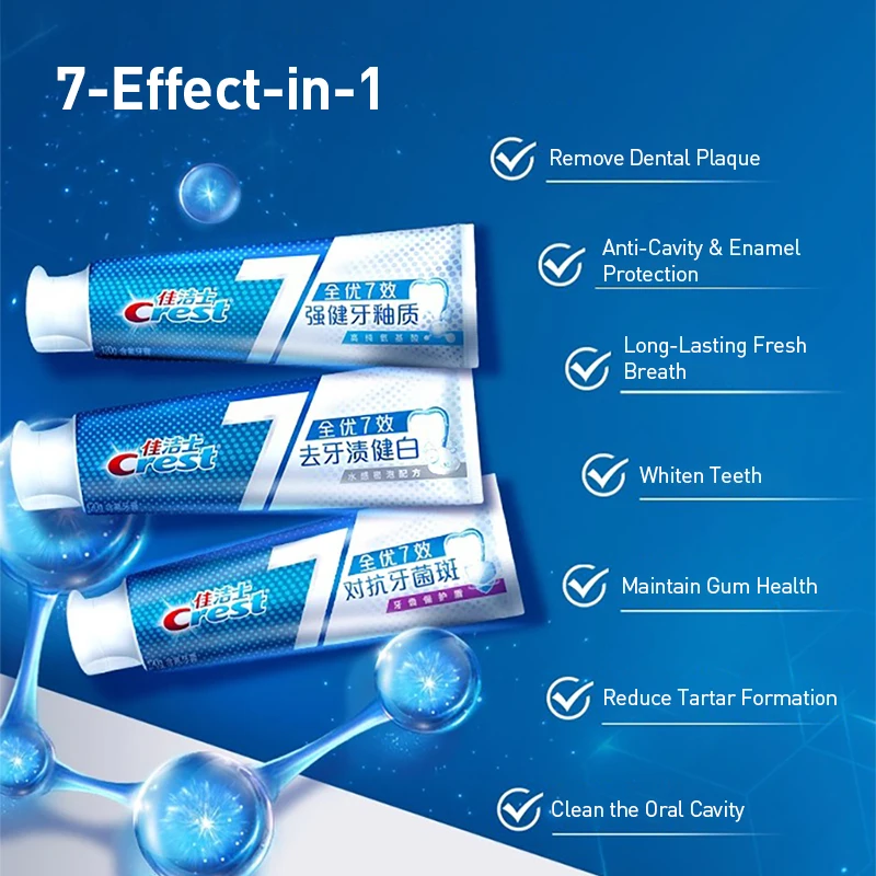 Crest 7 Effects Toothpaste Whi - Teeth Whitening Effects recensione e prezzo
