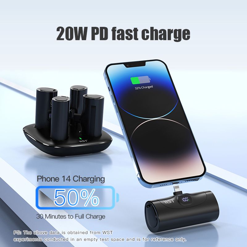 4pcs Portable Mini Power Bank  - Led Mouth Tray recensione e prezzo