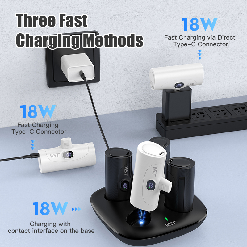 4pcs Portable Mini Power Bank  - Led Mouth Tray recensione e prezzo