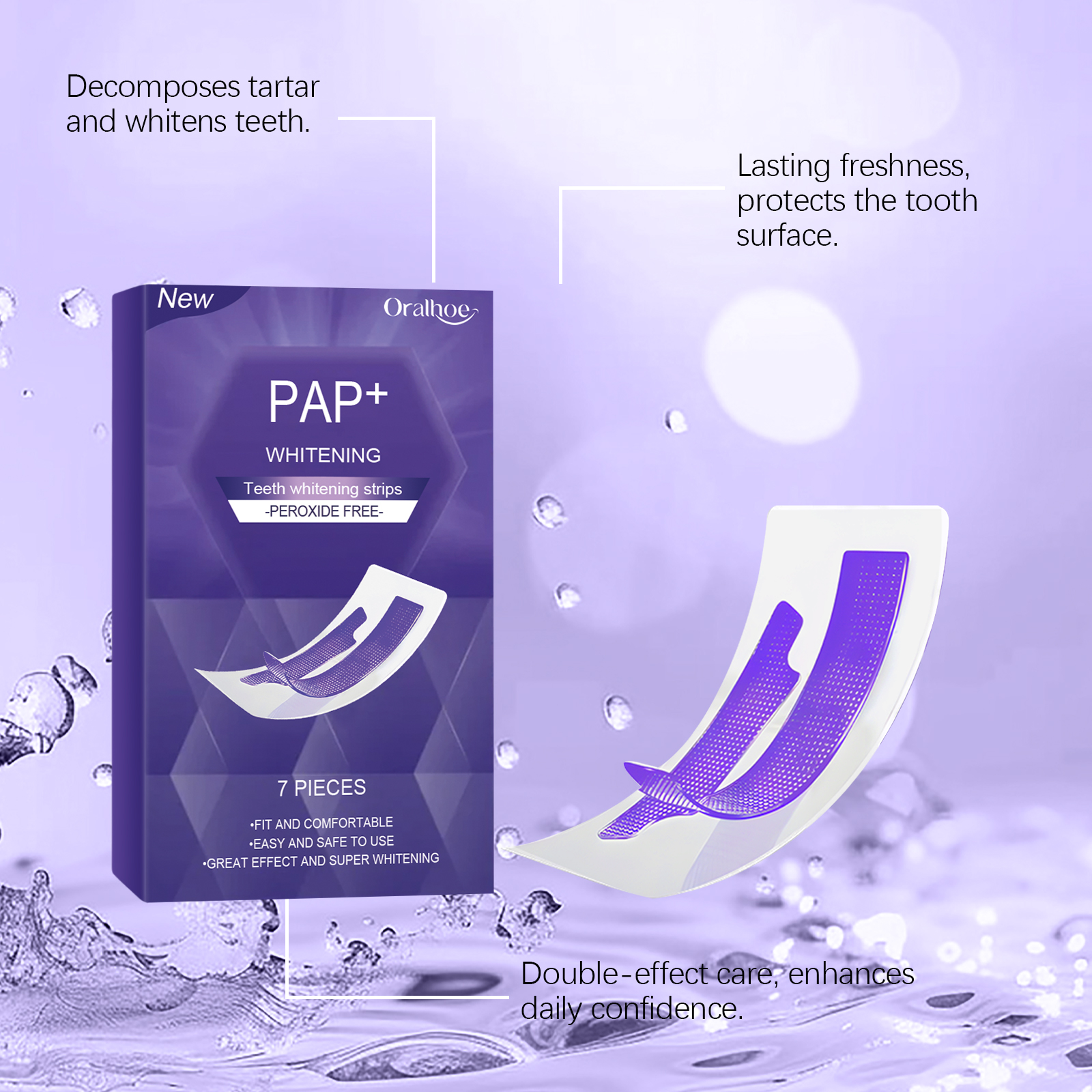 Purple Teeth Whitening Strips  - Teeth Whitening Strips recensione e prezzo