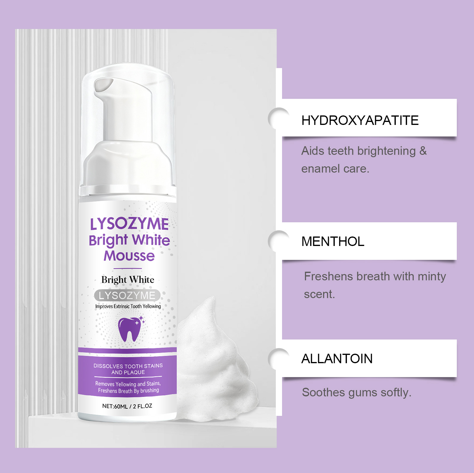 Hydroxyapatite White Teeth Mou - Teeth Whitening Yellow Teeth recensione e prezzo