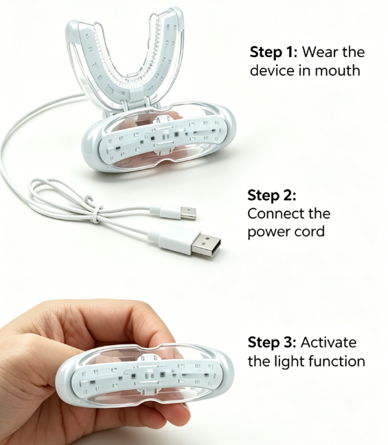 650nm infrared LED light treat - Teeth Whitening Effects recensione e prezzo