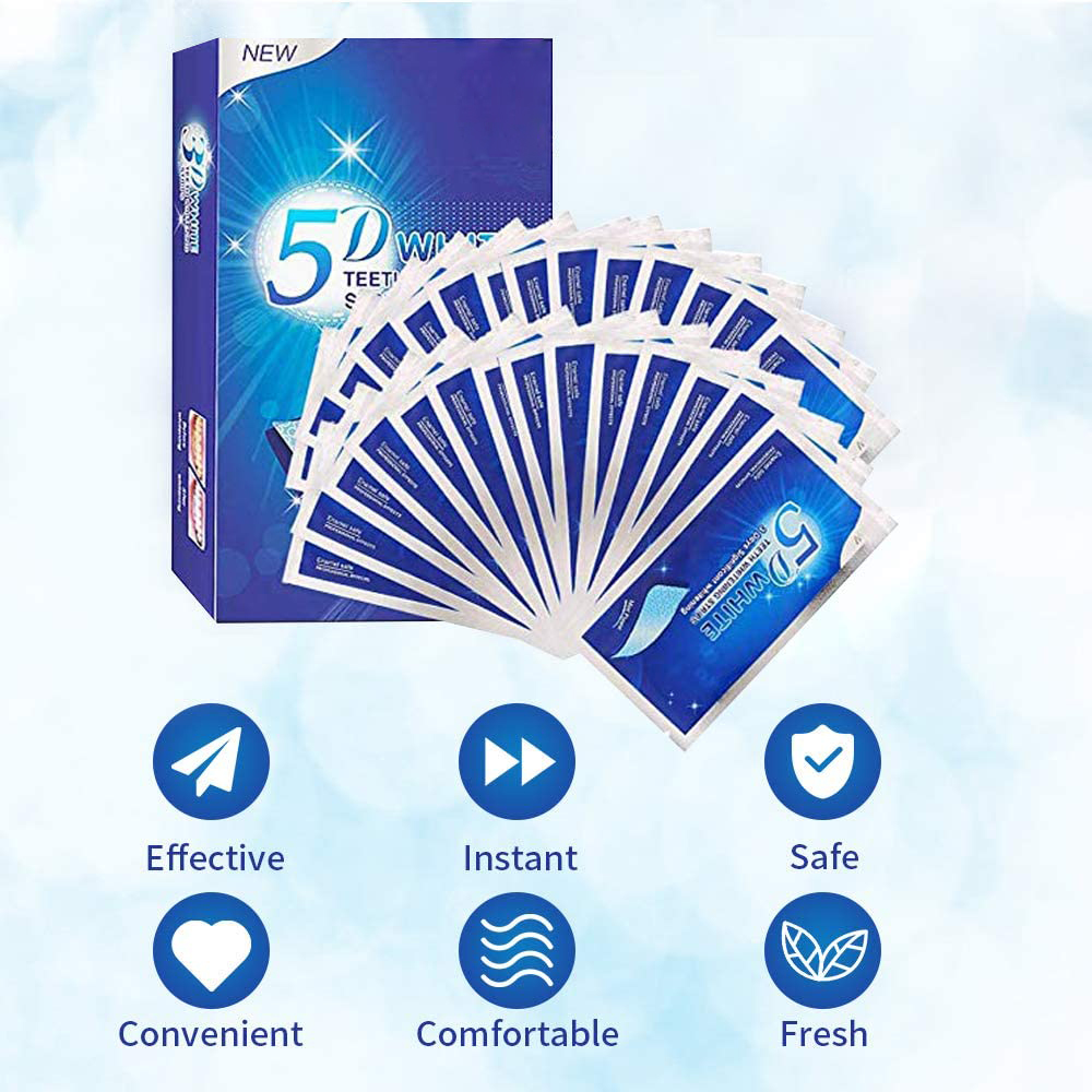 5D White Teeth Whitening Strip - Teeth Whitening Gels recensione e prezzo