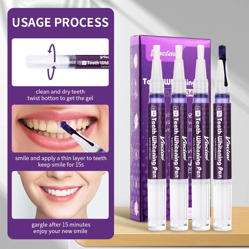 Vaclav V34 Purple teeth whiten - Teeth Whitening Gels recensione e prezzo